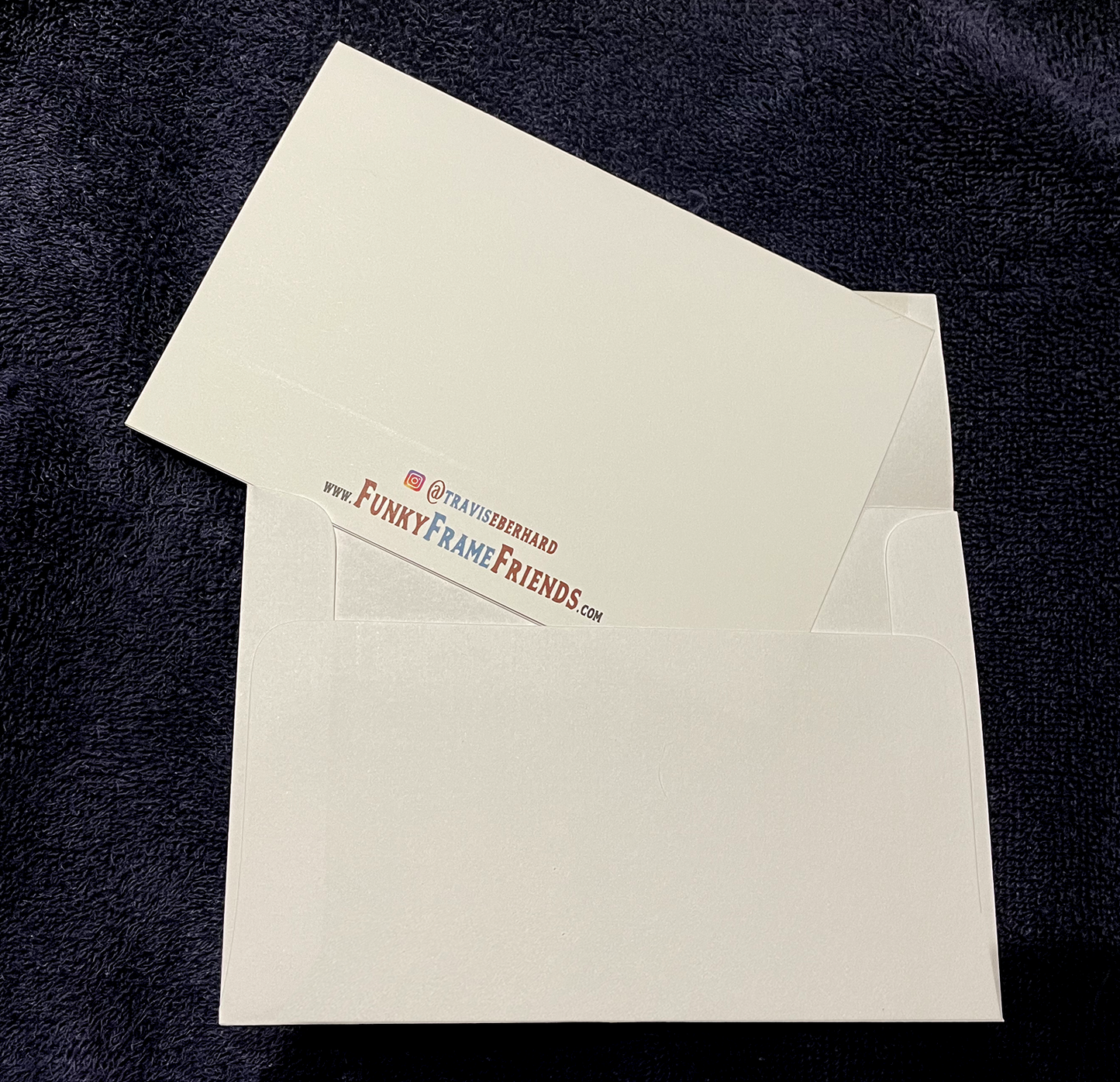 Illustrated Frog on a blank note card